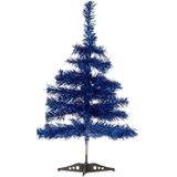 Krist+ kunst kerstboom - klein - ijsblauw - 60 cm - kunstbomen