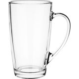 Glasmark Theeglazen/koffie glazen model Sheffield - transparant glas - 6x stuks - 400 ml