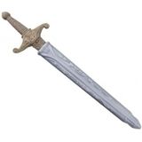 Zilveren ridder zwaard met gouden schede 60 cm