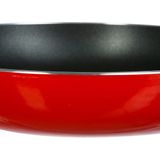 Secret de Gourmet - Koekenpan - Alle kookplaten/warmtebronnen geschikt - rood/zwart - Dia 24 cm