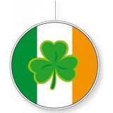 3x stuks ierland vlag thema hangdecoratie 28 cm - Feestartikelen/versiering Sint patricksday