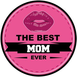 15x Moederdag bierviltjes - the best mom ever - roze - onderzetters voor mama haar verjaardag - feestversiering / tafelversiering