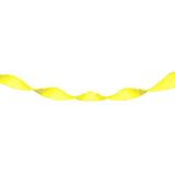 Neon gele crepe papieren slingers van 18 meter - Feestartikelen geel en versieringen