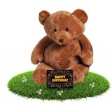 Verjaardag knuffel teddybeer Boris 54 cm - incl. gratis verjaardagskaart