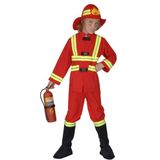 Brandweer kostuum kids rood