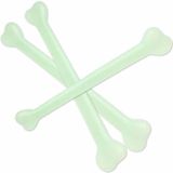 Set van 10x stuks glow in the dark bot verkleed accessoire 40 cm - verkleedaccessoires - Halloween versiering