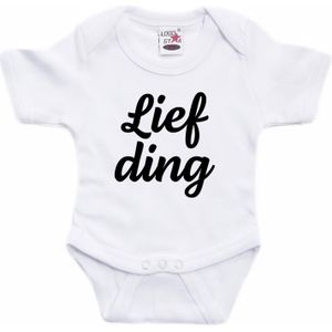 Lief ding tekst baby rompertje wit jongens en meisjes - Kraamcadeau - Babykleding