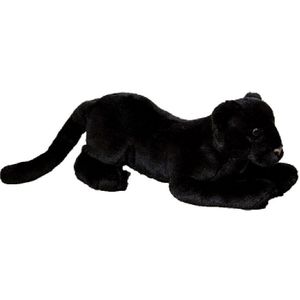 Pluche panter knuffel liggend 35 cm