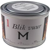 10x Tuinfakkel vuur verlichting in blik 11 x 7,5 cm - Zweedse fakkel - Vuurblik - Tuinkaars/outdoor kaars - Tuinverlichting/tuindecoratie tuinfakkels