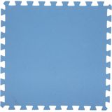 32x stuks Foam puzzelmat zwembadtegels/fitnesstegels blauw 50 x 50 cm