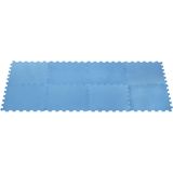 32x stuks Foam puzzelmat zwembadtegels/fitnesstegels blauw 50 x 50 cm