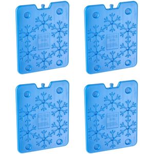 6x Blauwe koelelementen 800 gram 25 x 32 cm - Koelblokken/koelelementen voor koeltas/koelbox
