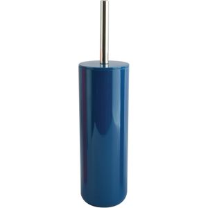 MSV Porto Toilet/wc-borstel in houder - kunststof - marine blauw - 38 cm