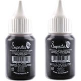 2x stuks flesje dun vloeibaar horror nepbloed schmink 20 ml - Halloween verkleed accessoires/make-up