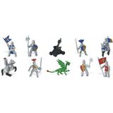 Plastic ridders en draken speelfiguren 12 stuks speelgoed figuurtjes