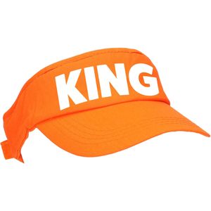 Oranje King zonneklep - Koningsdag - Feest pet / sun visor