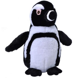 Pluche knuffel dieren Eco-kins zwartvoet pinguin van 30 cm. Wildlife speelgoed knuffelbeesten - Cadeau voor kind/jongens/meisjes