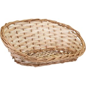 Broodmandje ovaal - 39 x 16 x 14 cm - mandje rotan/riet - broodmanden/serveermanden