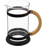 5Five Cafetiere French Press koffiezetter - koffiemaker pers - 600 ml - glas/rvs - Koffiezetapparaat voor verse koffie - 14 x 10 x 19 cm