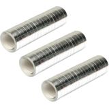 Pakket van 12x stuks serpentine rollen metallic zilver 4 meter - Feestartikelen