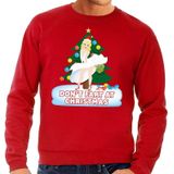 Foute kersttrui / sweater rood - Marilyn Monroe - Dont Fart at Christmas