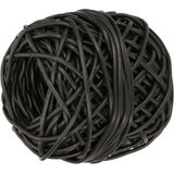 Bindbuis 3 mm x 50 m - zwart - bindbuizen / binddraad / - Tuin aanleggen basismateriaal / plantenbinders