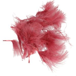 Hobby knutsel veren - 200x - bordeaux rood - 7 cm - sierveren - decoratie