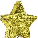 PartyDeco Pinata ster - goud - papier - 44 x 42 cm - Feestartikelen verjaardag