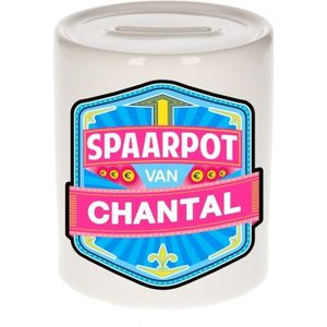 Kinder spaarpot voor Chantal - keramiek - naam spaarpotten