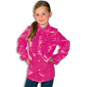 Rouches blouse roze voor jongens