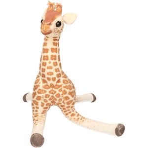 Living Earth serie - Pluche knuffel dieren Baby Giraffe van 43 cm. Lifelike knuffelbeesten - Cadeau voor jongens/meisjes