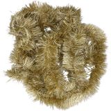 4x Kerstslingers glitter goud 270 cm - Guirlande folie lametta - Gouden kerstboom versieringen