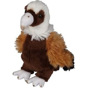 Pluche Bruine Gier Knuffel 15 cm - Vogel Knuffels - Speelgoed Voor Kinderen