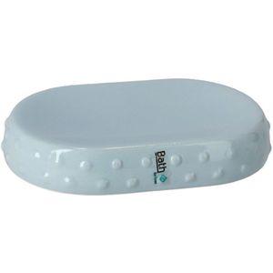 Zeephouder/zeepbakje blauw keramiek 15 cm - Toilet/badkamer accessoires