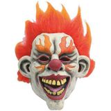 Latex horror masker enge clown flames