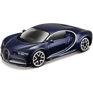 Modelauto Bugatti Chiron 1:43 donkerblauw - speelgoed auto schaalmodel