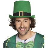 St. Patricks Day verkleed set - bretels/stropdas/hoed - groen - volwassenen - carnaval