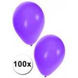 Paarse ballonnen 100 stuks