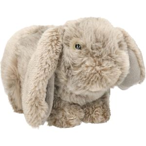 Pluche Hangoor Konijn Grijs Knuffel van 21 cm - Dieren Speelgoed Knuffels Cadeau