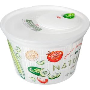 Slacentrifuge / slazwierder / sladroger kunststof 4 liter - Salade spinner