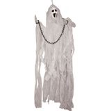 Horror decoratie spook/geest pop met licht - 120 cm - Halloween hangdecoratie poppen