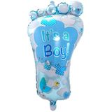 Folieballon voetje geboorte jongen 70 cm