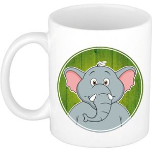 1x Olifanten beker / mok - 300 ml - olifant bekers voor kinderen