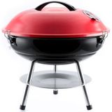 Ronde houtskool barbecue - 36 cm - rode bbq