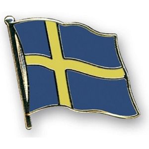 Pin speldje/broche vlag Zweden 20 mm - Landen feestartikelen