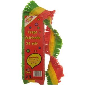 Crepe papier slinger carnaval 24 meter