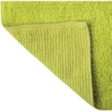 MSV Badkamerkleedje/badmat - voor op de vloer - appelgroen - 45 x 70 cm - polyester/katoen