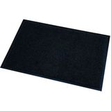 Deurmat/droogloopmat Memphis zwart 60 x 80 cm - Schoonloopmat - Inloopmat