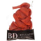 Bellatio Decorations ballonnen - 50 stuks - oranje - 27 cm - helium of lucht - verjaardag / versiering / Koningsdag