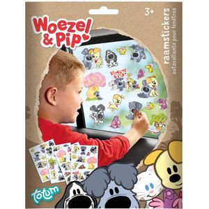 Raam/autoraam kinder stickers - 70x stuks - In Woezel en Pip thema